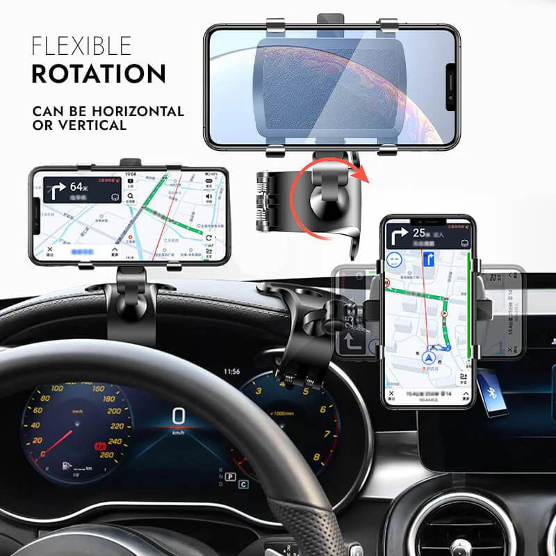 360° Drehbarer Autohalter mit Rundumsicht - Image 3