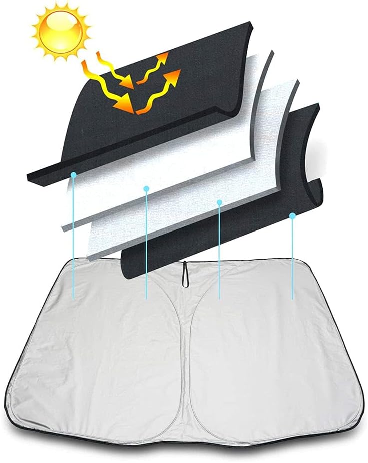 Faltbare Auto-Sonnenblende mit Logo - Image 3