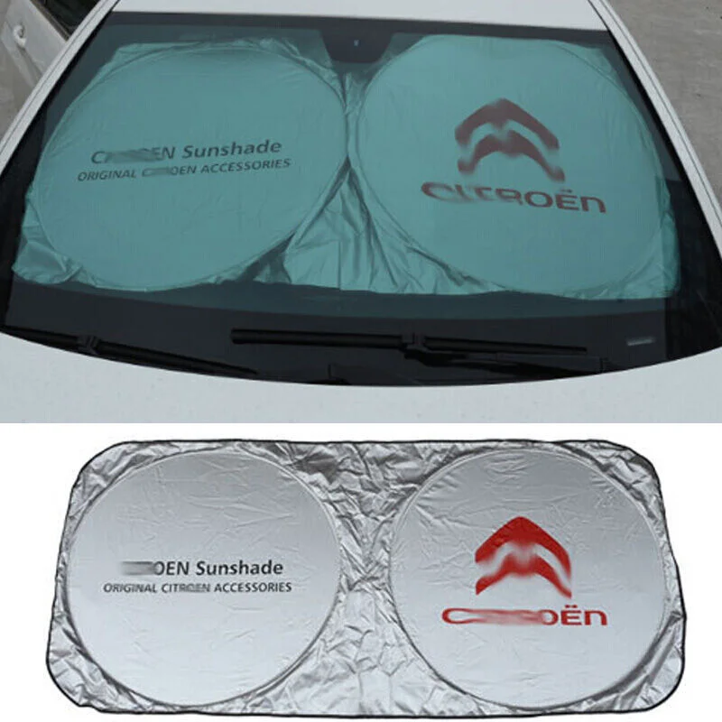 Faltbare Auto-Sonnenblende mit Logo - Image 5