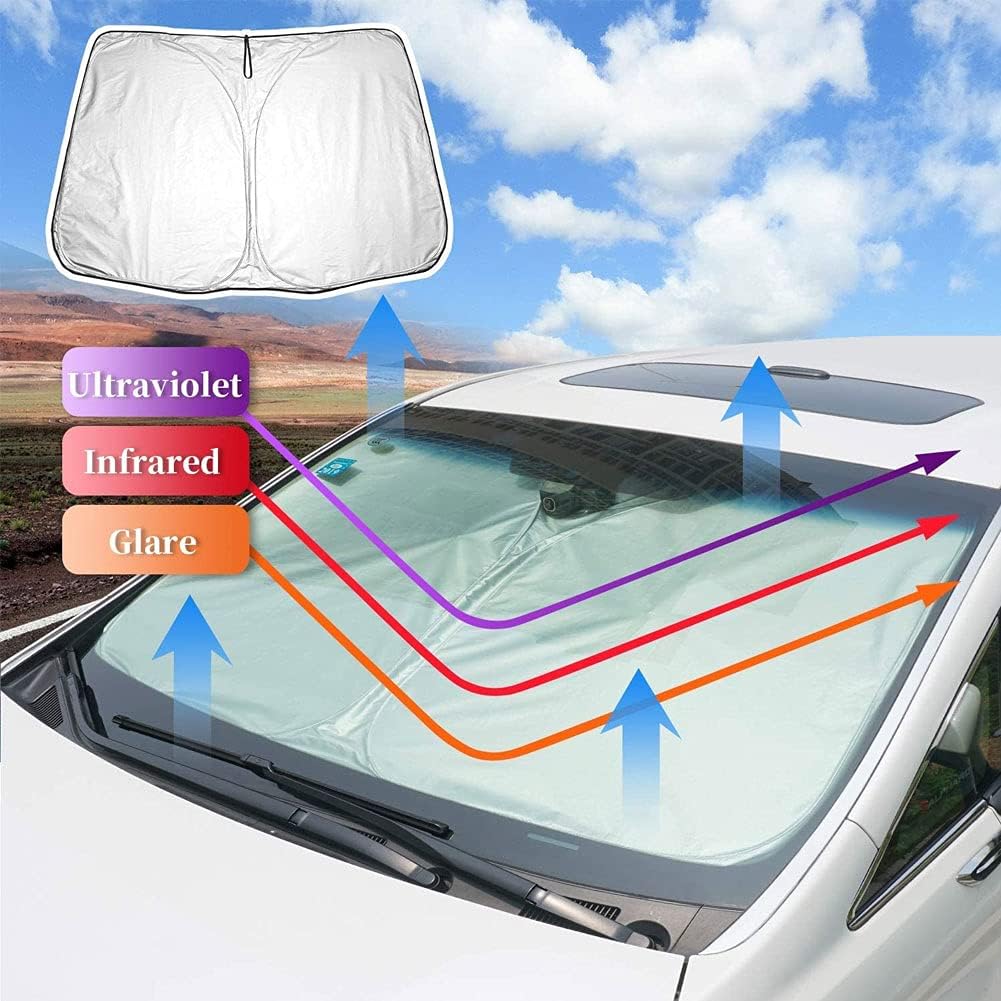 Faltbare Auto-Sonnenblende mit Logo - Image 7