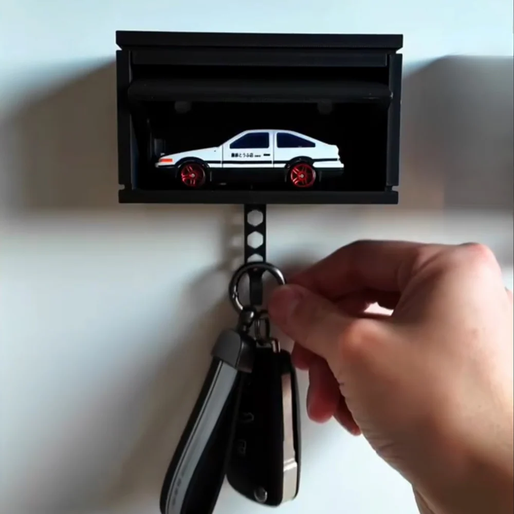 Schlüsselhalter in Garagenform für die Wand - Image 7